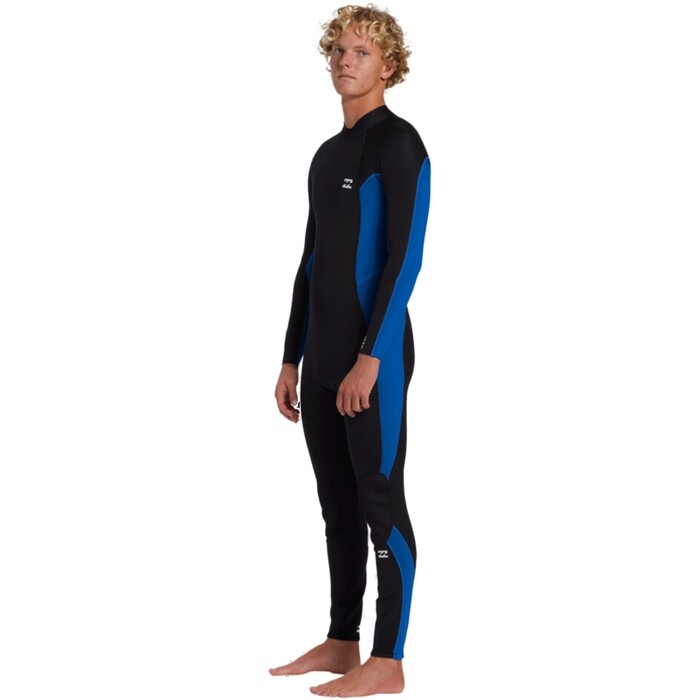 2024 Billabong Mens Foil 3/2mm Back Zip GBS Wetsuit ABYW100234 - Mid Blue